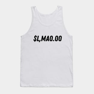 $L,MA0.00 Funny Money Pun Design Tank Top